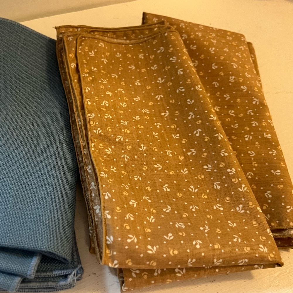 Vintage Fabric Dinner Napkins
